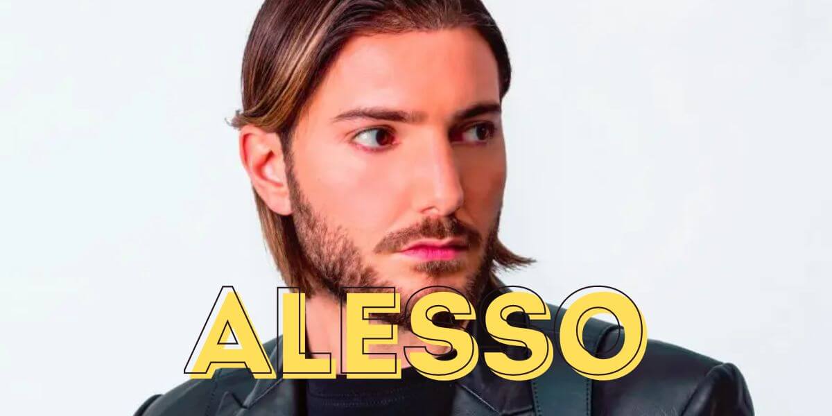 portrait image of alesso with text ALESSO below