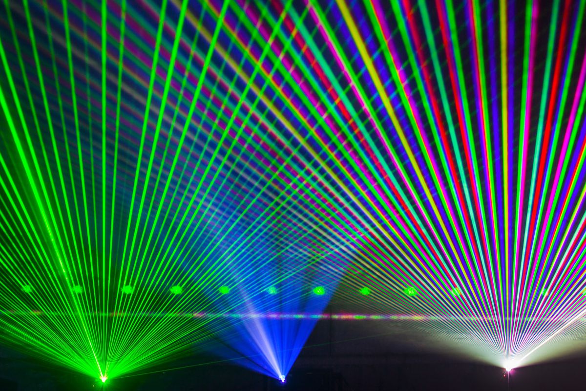 lights on a concert about raves